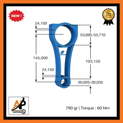 Connecting Rod Replacement 30mm Pin Size for Peugeot Citroen Ford 2.0D (2000–2019)