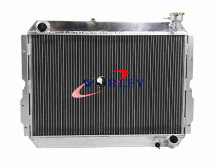 Aluminum Radiator + Fans for Toyota Landcruiser 60 Series FJ60 FJ61 FJ62 (1980-1990)