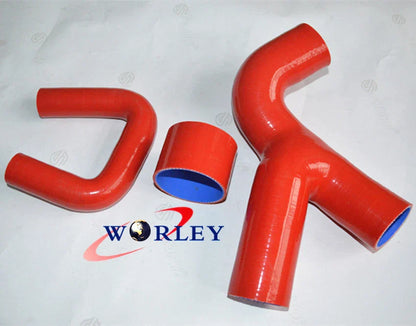 Black Silicone Intercooler Turbo Hose for Subaru Impreza GC8 WRX 99-00