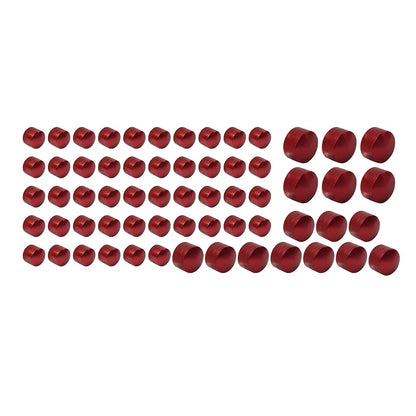 62X Engine Bolt Cap Covers Red for Harley Road Glide Softail M8 (2018-2024)