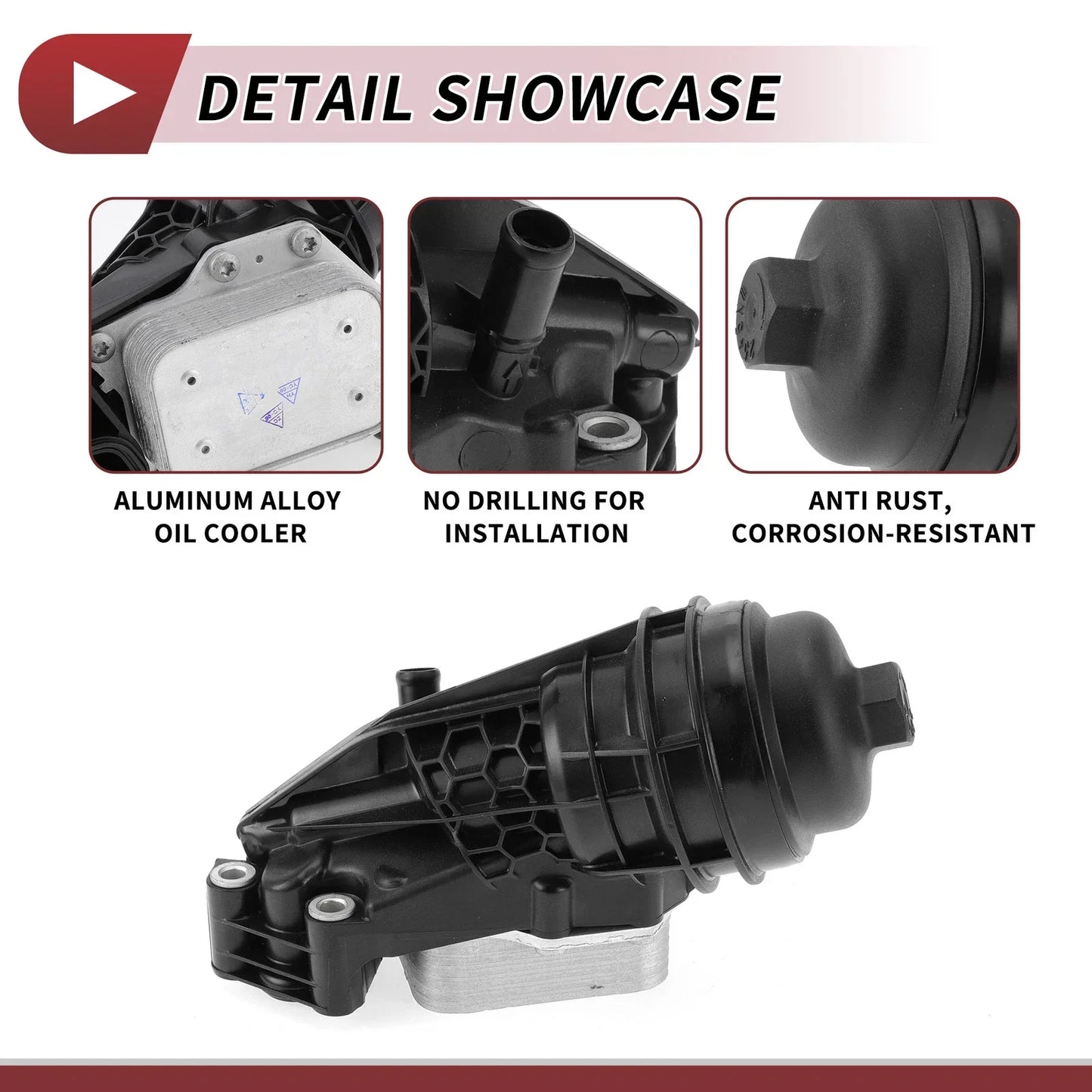 Engine Oil Cooler Filter Housing for Mercedes-Benz GLA250 (2014-2019)
