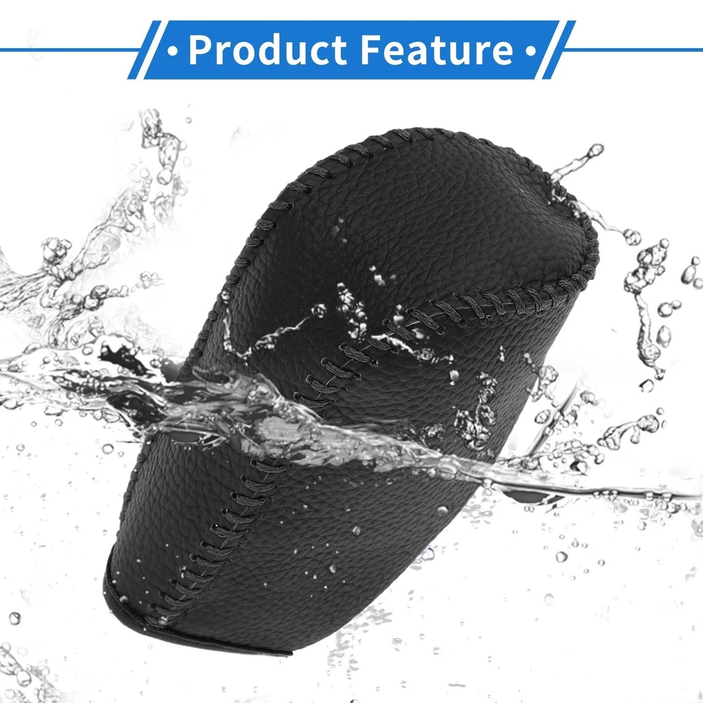 Car Gear Shift Knob Cover for Hyundai Tucson (2010-2013) - Pebbled Black