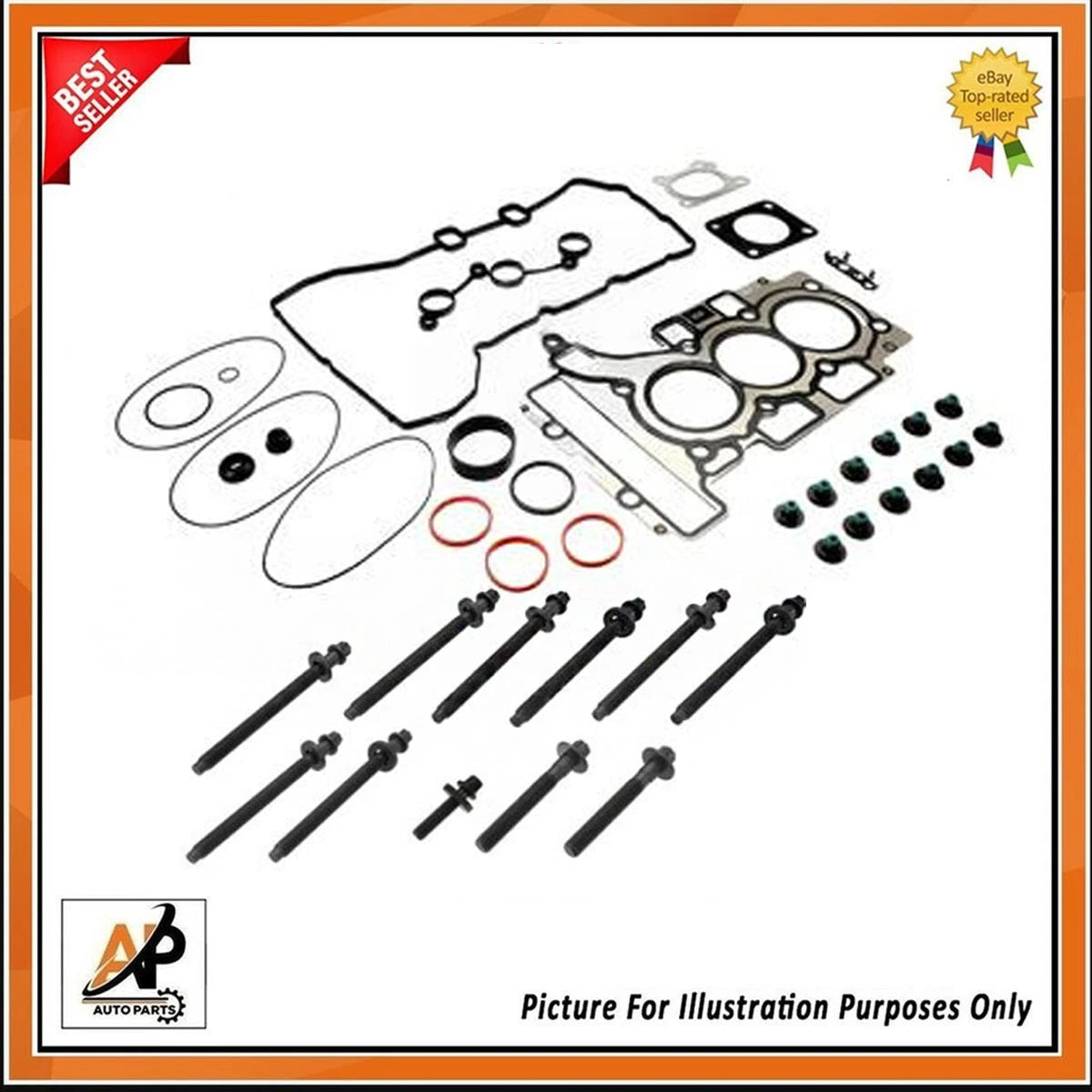 Engine Head Gasket Replacement with Bolts for Peugeot 2008 1.2 HMR (2013–2020)