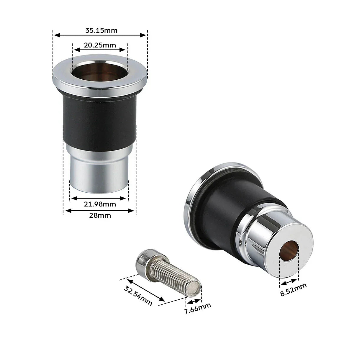 Quick Release Mount Spools for Indian Chief Dark Horse Classic (2014-2018)
