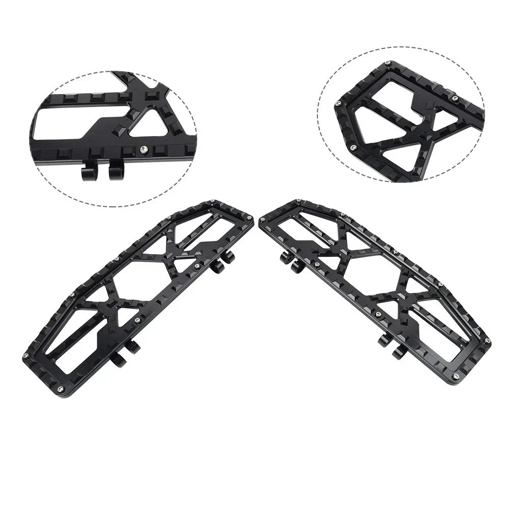 Black Rider Driver Floorboards Foot Pegs for Harley Electra Glide