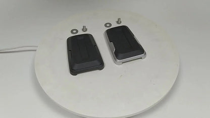 Silver Non-Slip Gas Brake Foot Pedal Pad Cover for Harley CVO Street