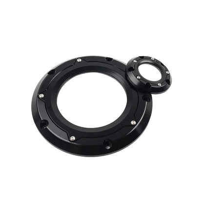 Black Derby Timer Timing Cover for Harley Softail Dyna Touring Road Glide