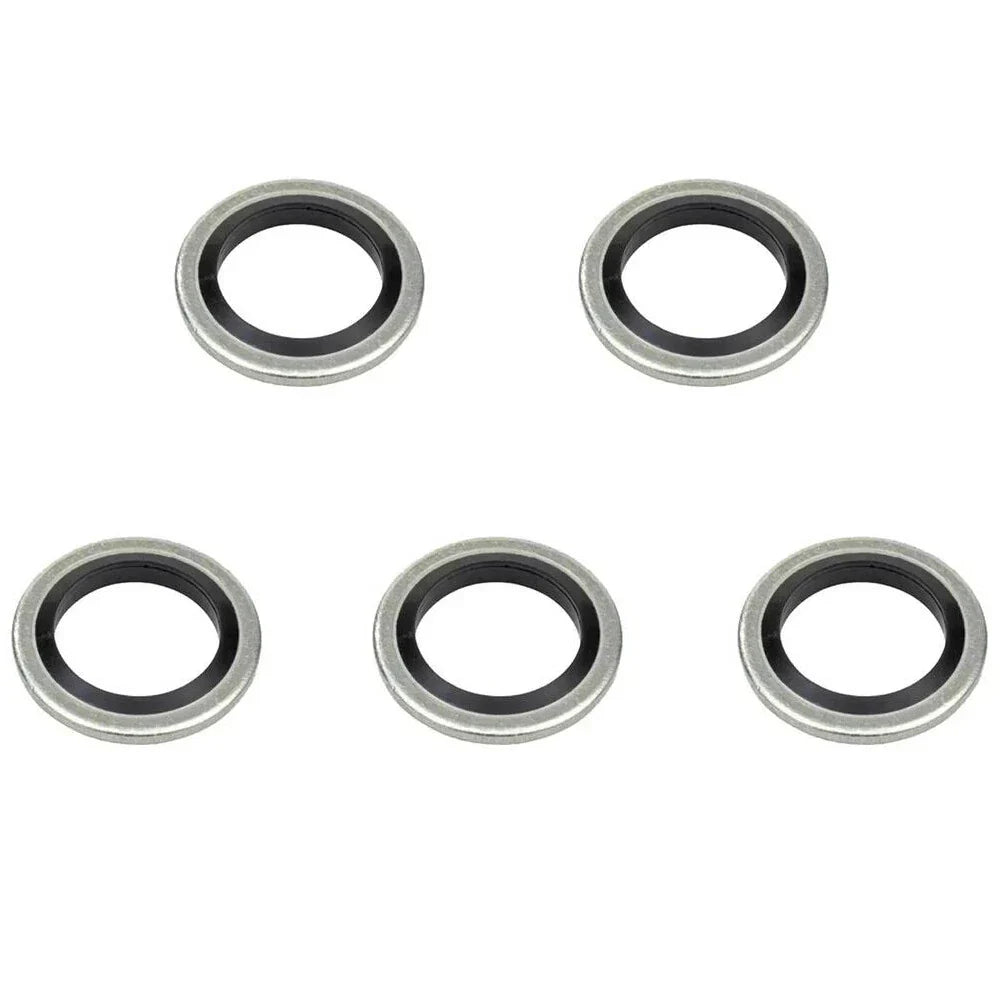5 x Car Oil Sump Drain Plug Sealing Gaskets for Renault Clio