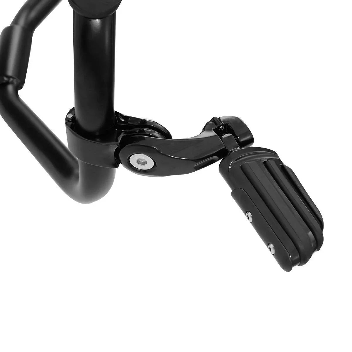 1 1/4'' Adjustable Engine Guards Footpeg Short Angled for Harley