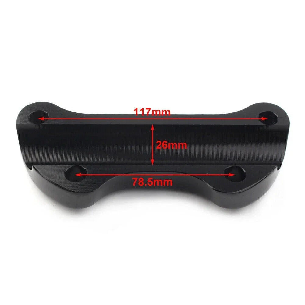 1" Handlebar Riser Top Clamp Cover for Harley Sportster Softail Dyna