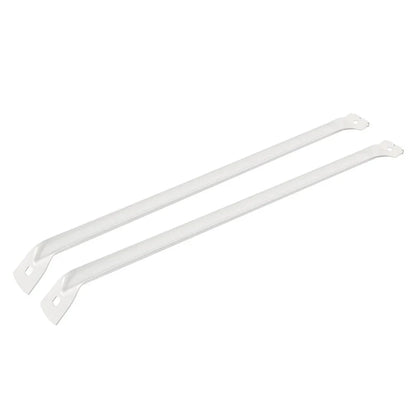 12-Inch White Metal Support Brackets for Closet Shelf