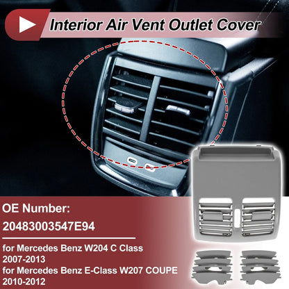 Rear Center Console Air Outlet Vent Grille for Mercedes Benz (2003-2018)