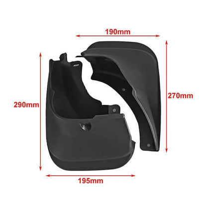 Mud Flaps Set Black for Toyota Corolla (1993-1997)