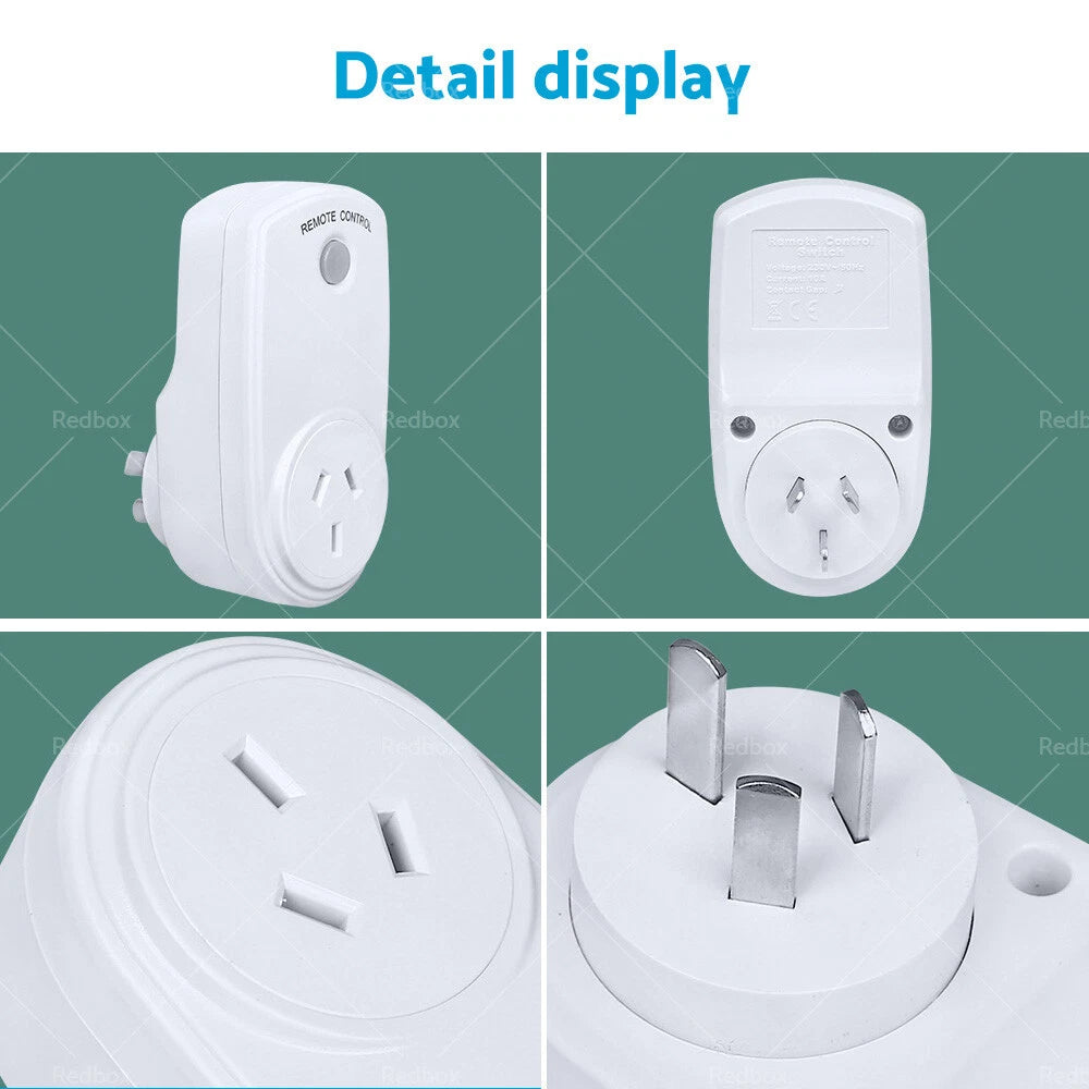 5 x Home Wireless Power Switch Mains Sockets &  Remote Controllers AU Plug