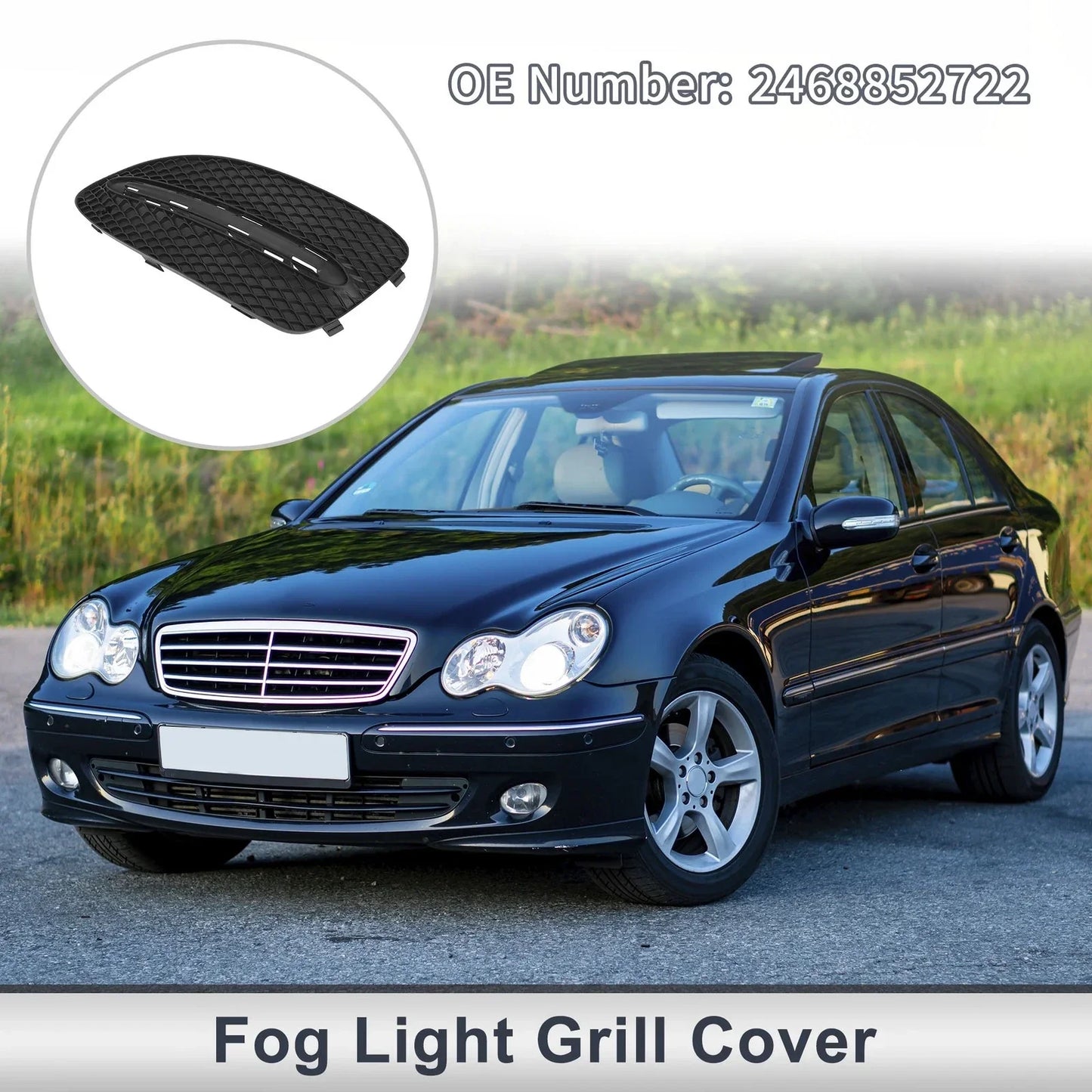 Front Left Fog Light Grill for Mercedes Benz W242 (2013-2018)
