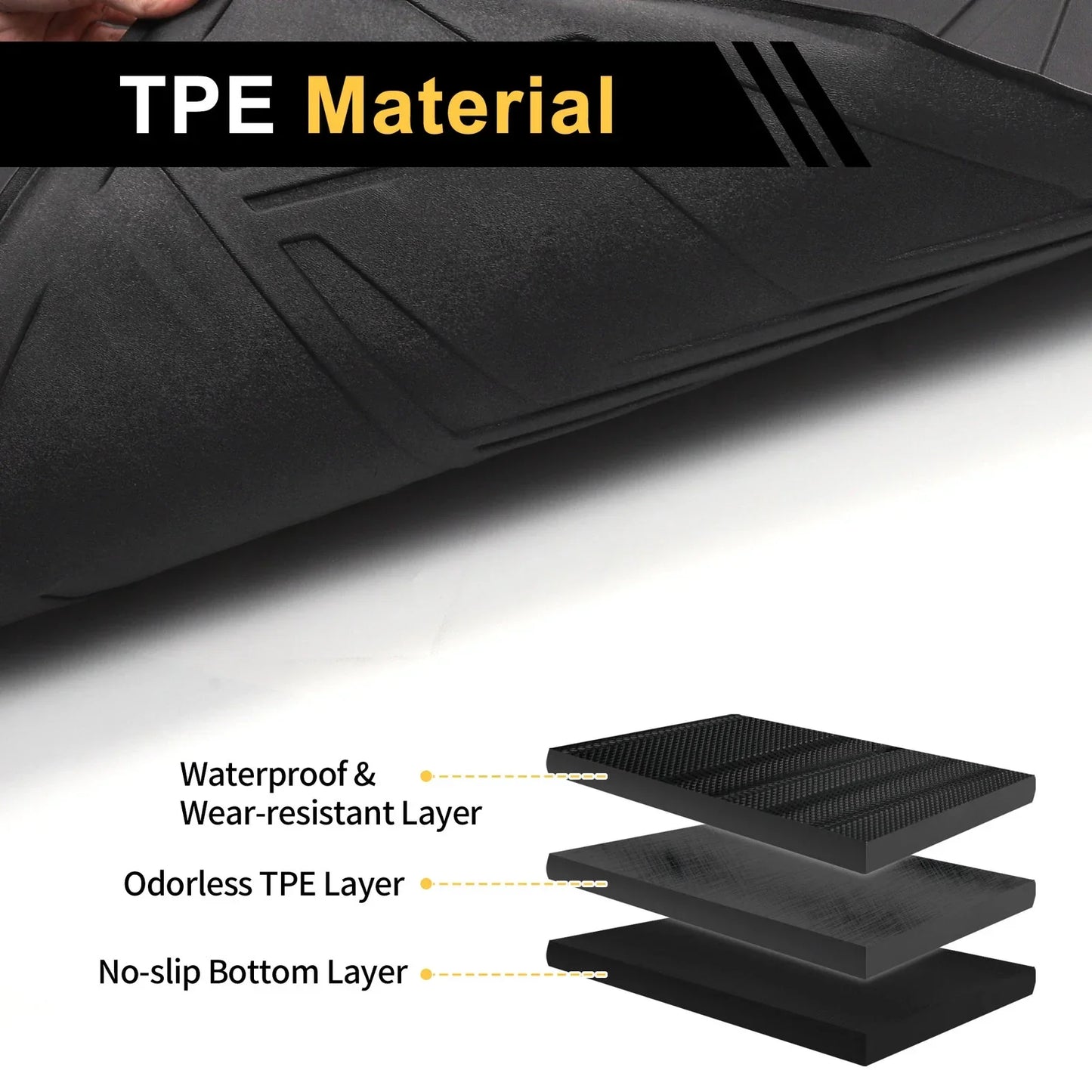 Cargo Liner Rear Trunk Mat for Mercedes-Benz AMG GLC Coupe 5 Seats (2016-2020)