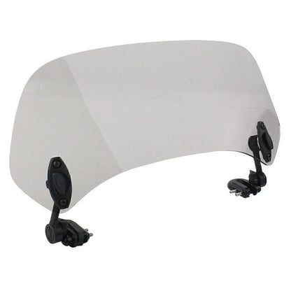 Clip-On Windshield Extension Spoiler Deflector for Motorcycle - Smoke