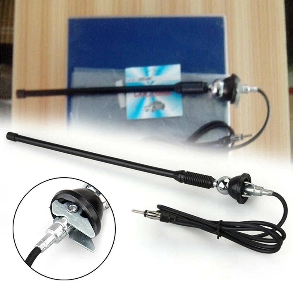 Universal Rubber Stereo Aerial for Car Radio - Flexible Roof Mounting