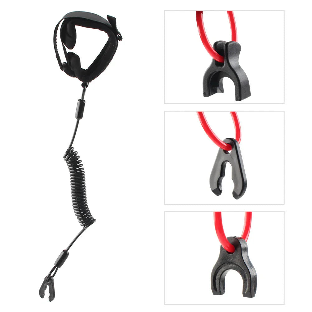 Emergency Stop Switch Lanyard Cord for Yamaha Jet Ski - Red
