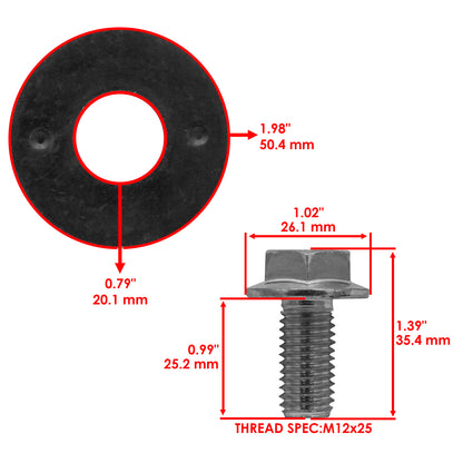 Deck Blade Bolts Replacement for John Deere LX172 LX173 (2004–2004)