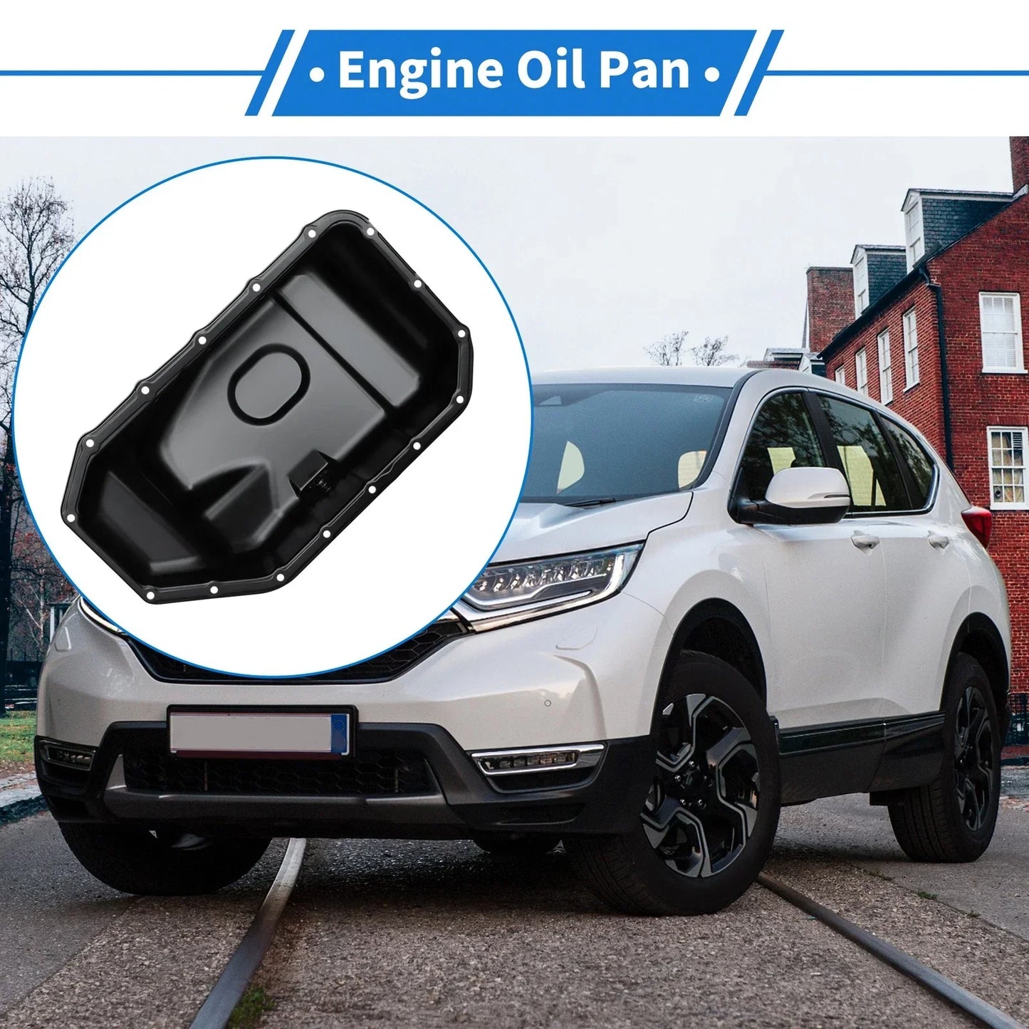 Engine Oil Pan for Honda CR-V 2002-2006 Steel Black 1 x No.264410/11200RAAA00