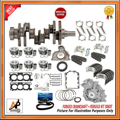 Forged Crankshaft Rebuild Kit for Land Rover Range Rover Jaguar 306DT (2003–2016)