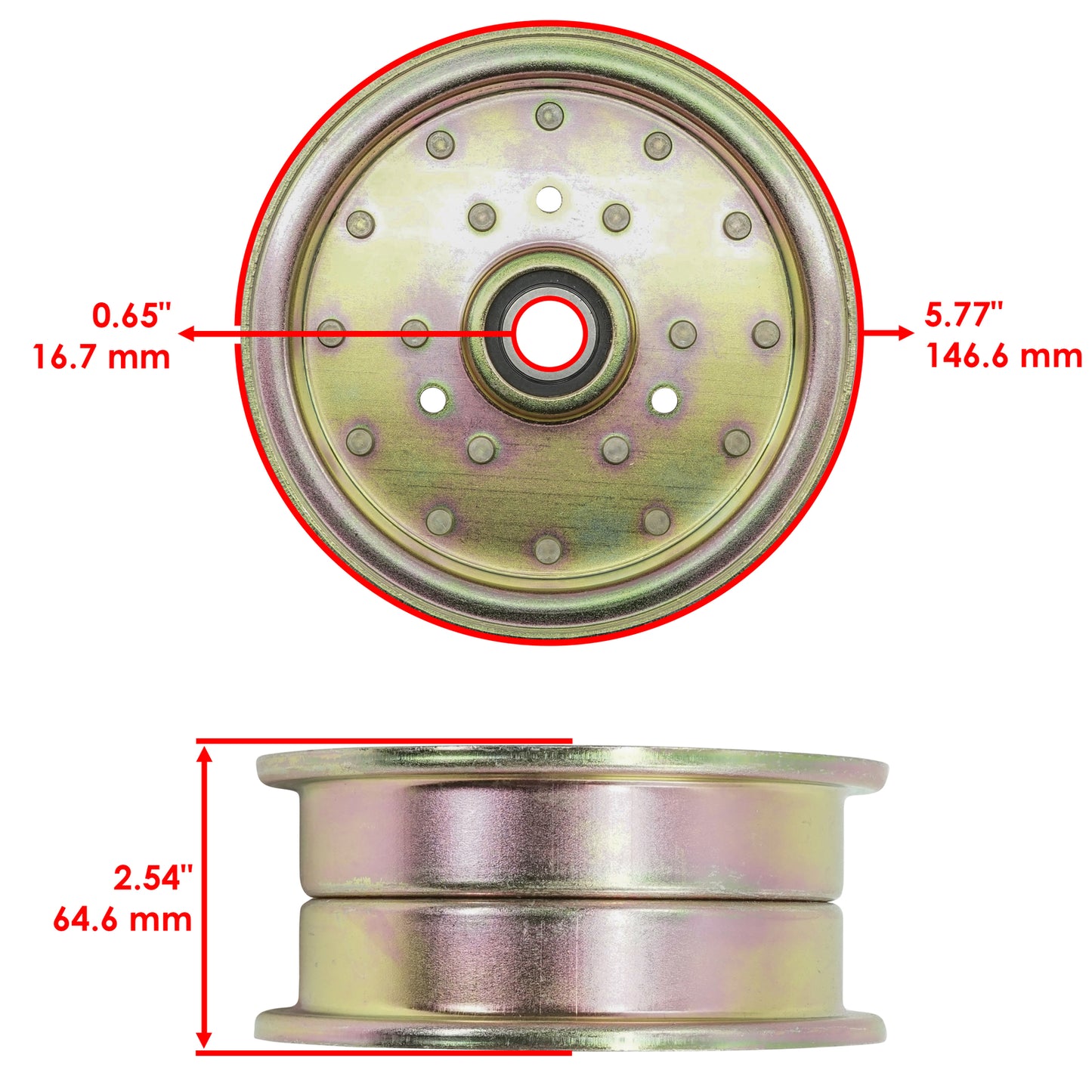 Deck Pulley Replacement Set for Toro 44 52 17-44 ZX ZX440 ZX525 (2011–2018)