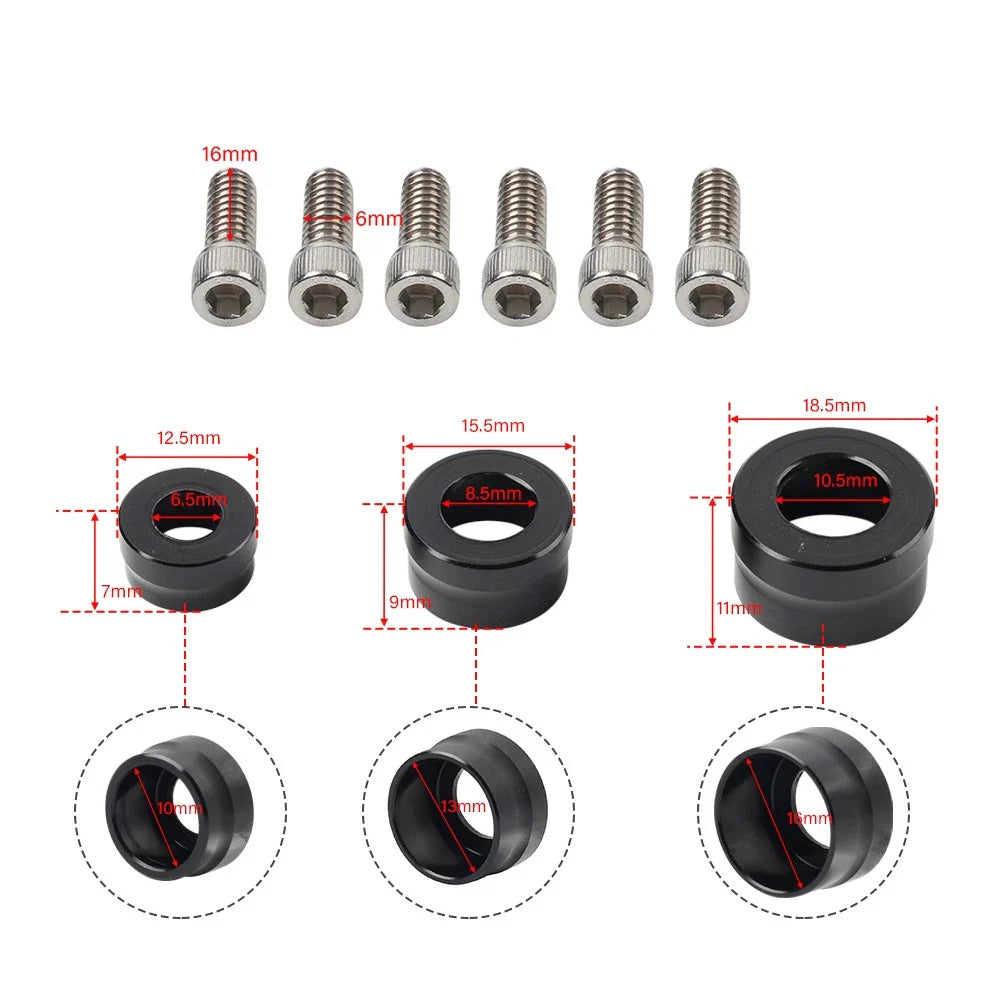 66X Chrome Engine Bolt Topper Caps for Harley Touring Road Street Glide (2009-2023)