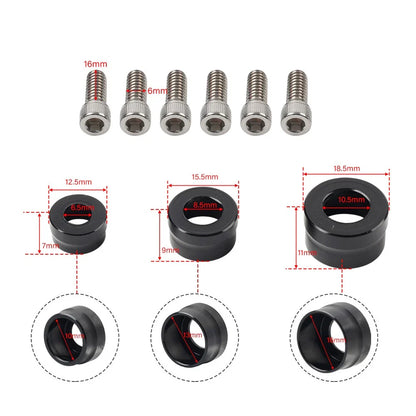 66X Chrome Engine Bolt Topper Caps for Harley Touring Road Street Glide (2009-2023)