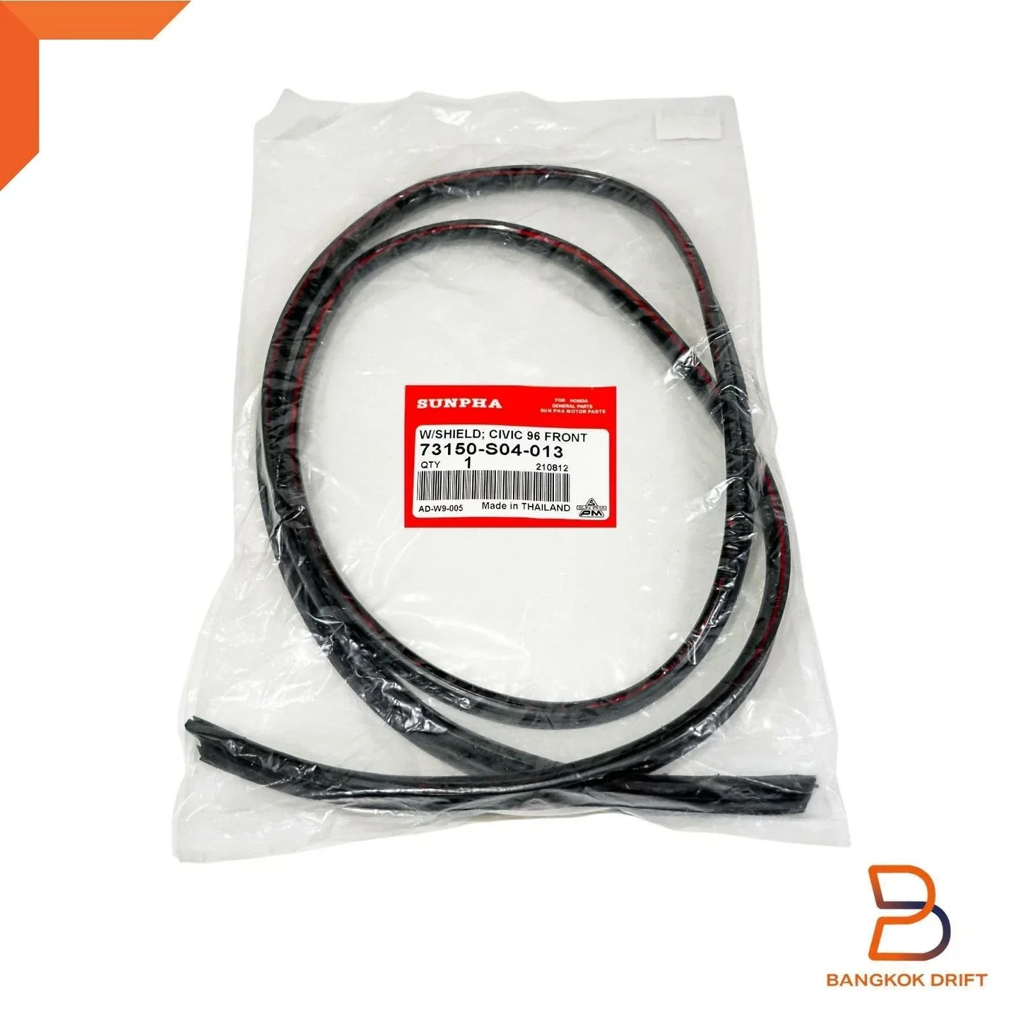 Windshield Rubber Seal Molding for Honda Civic 4D Sedan (1996-2000)