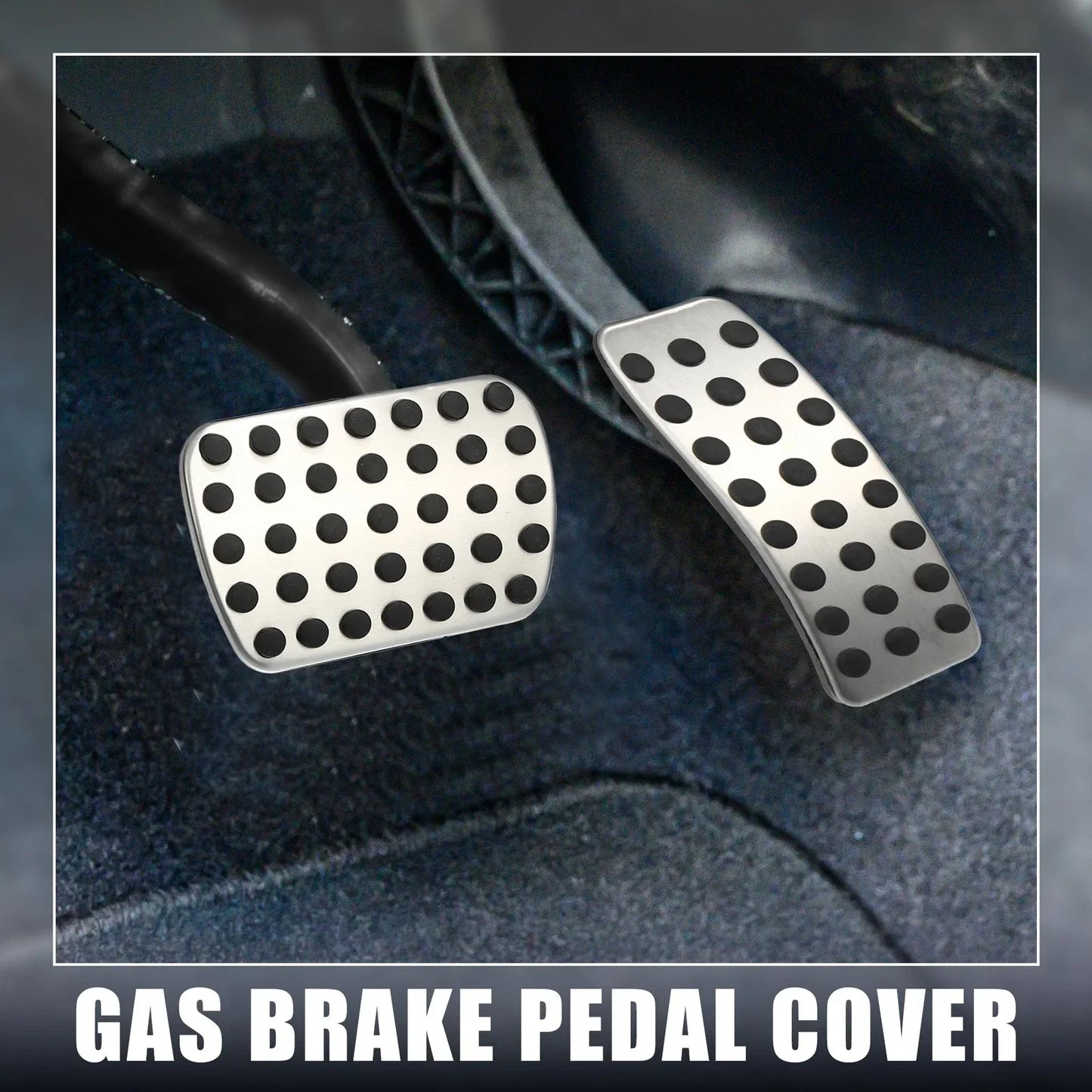 4 Pcs Accelerator & Brake Pedal Covers for Mercedes-Benz CLA180 (2015)