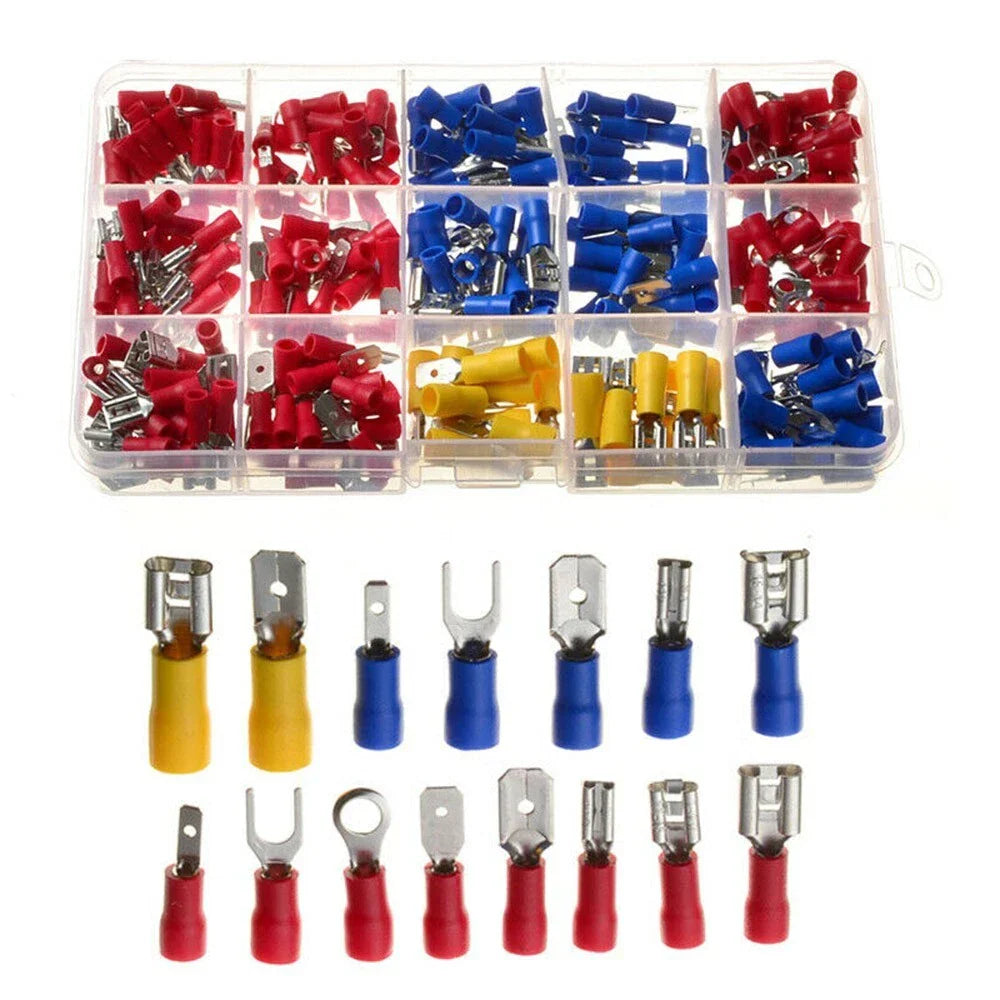 Assorted Crimp Spade Terminal / 280Pcs / Insulated Wire Connectors for UK