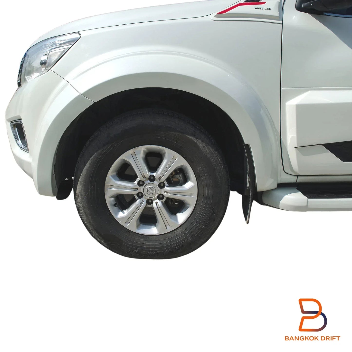 Matte Black Fender Flare Arch for Nissan NP300 Navara D23 Widebody (15-19)