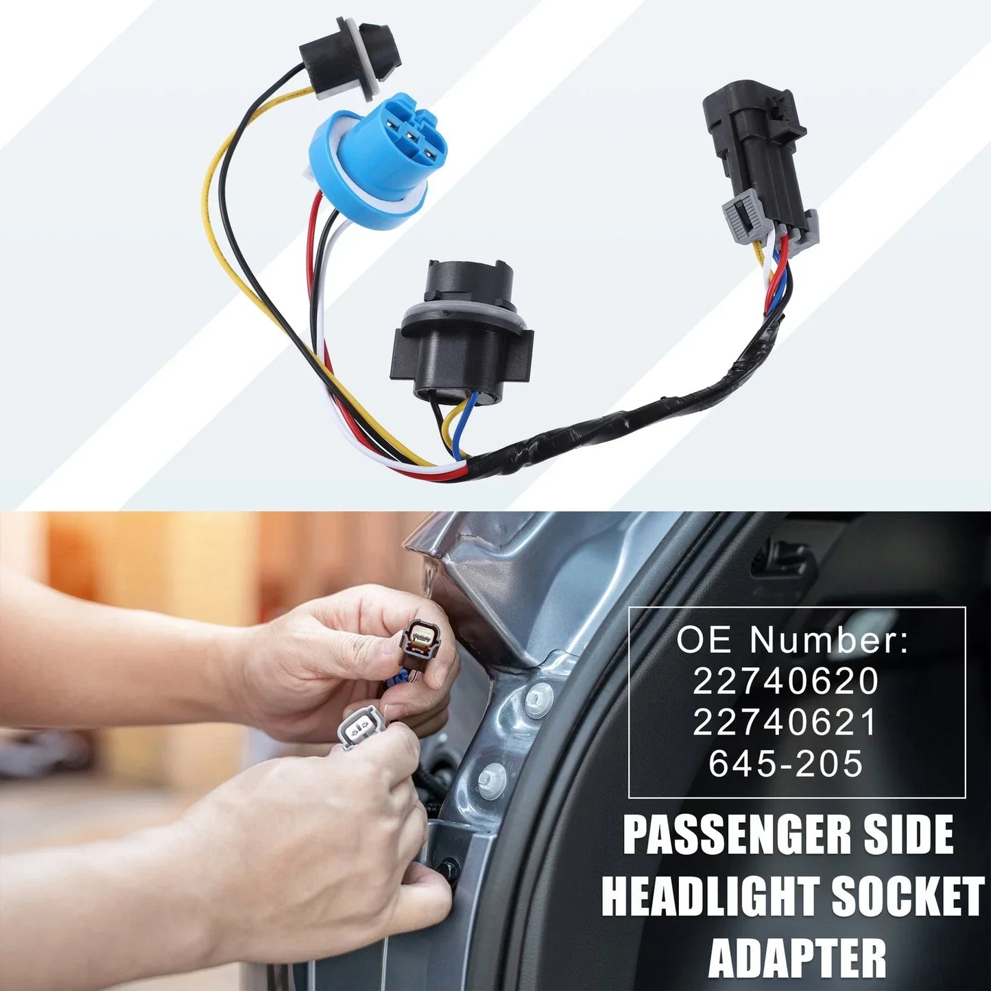 Chevy Cobalt Passenger Side Headlight Socket Adapter for 2005-2009 Models