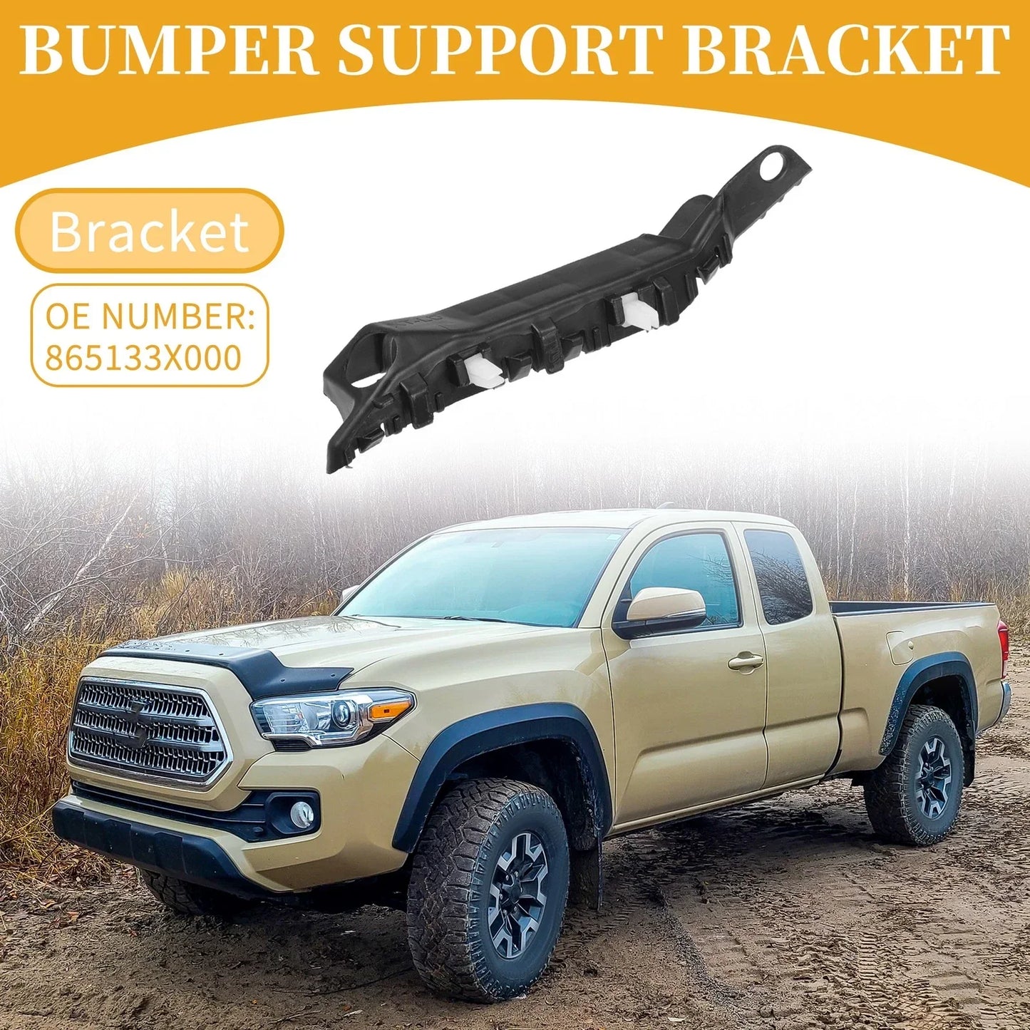 LH Front Bumper Support Bracket for Hyundai Elantra (2011-2016) 1 x Pc