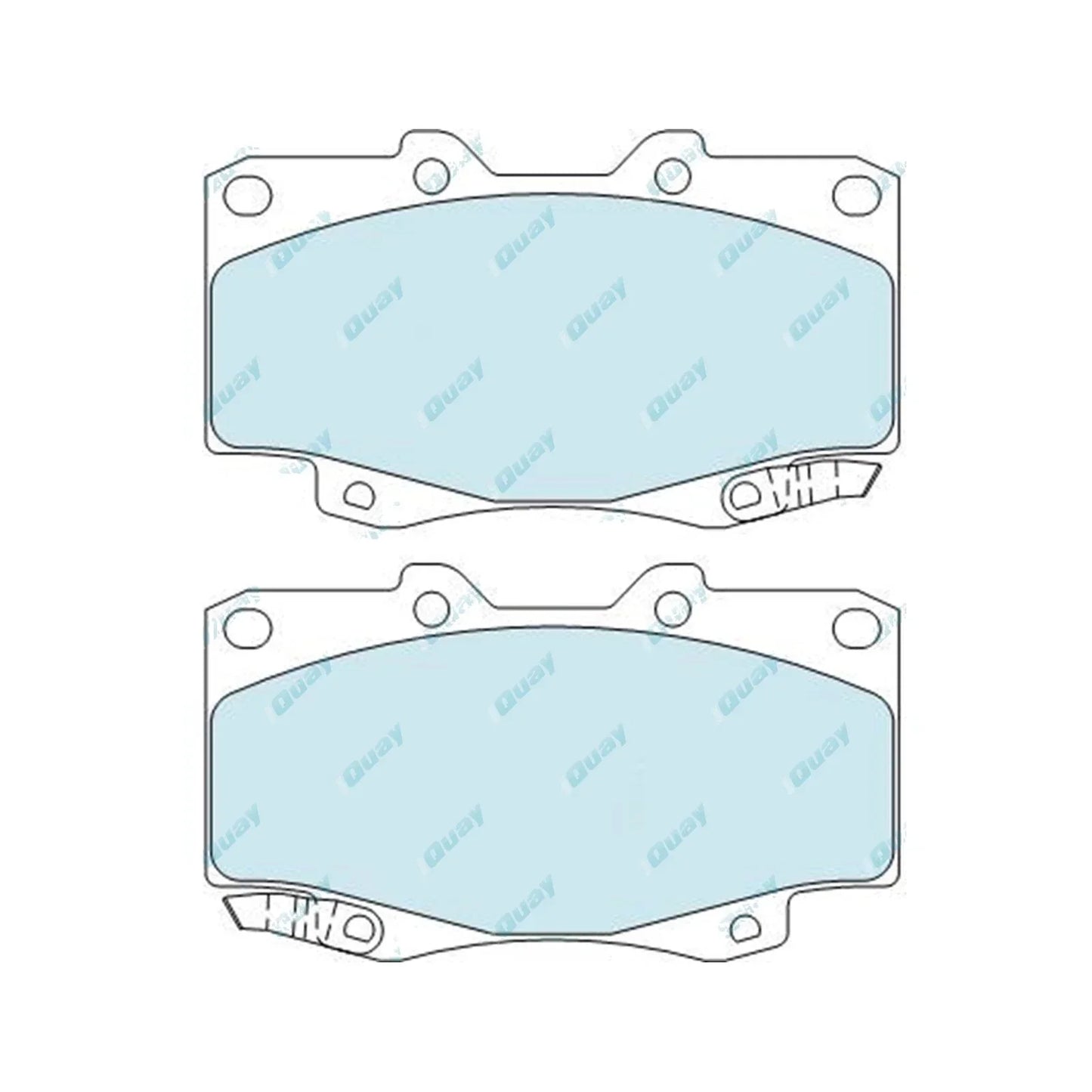 HD Front Disc Brake Pads Set for Hilux GGN25 KUN25 KUN26 TGN26 (2005-2016)