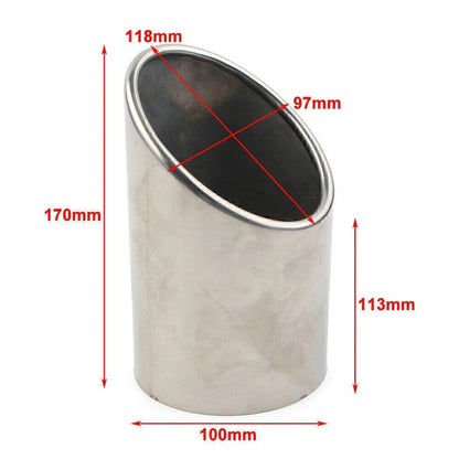 Stainless Rear Exhaust Pipe Tail Muffler Tip for Chevrolet Malibu (2010-2021)