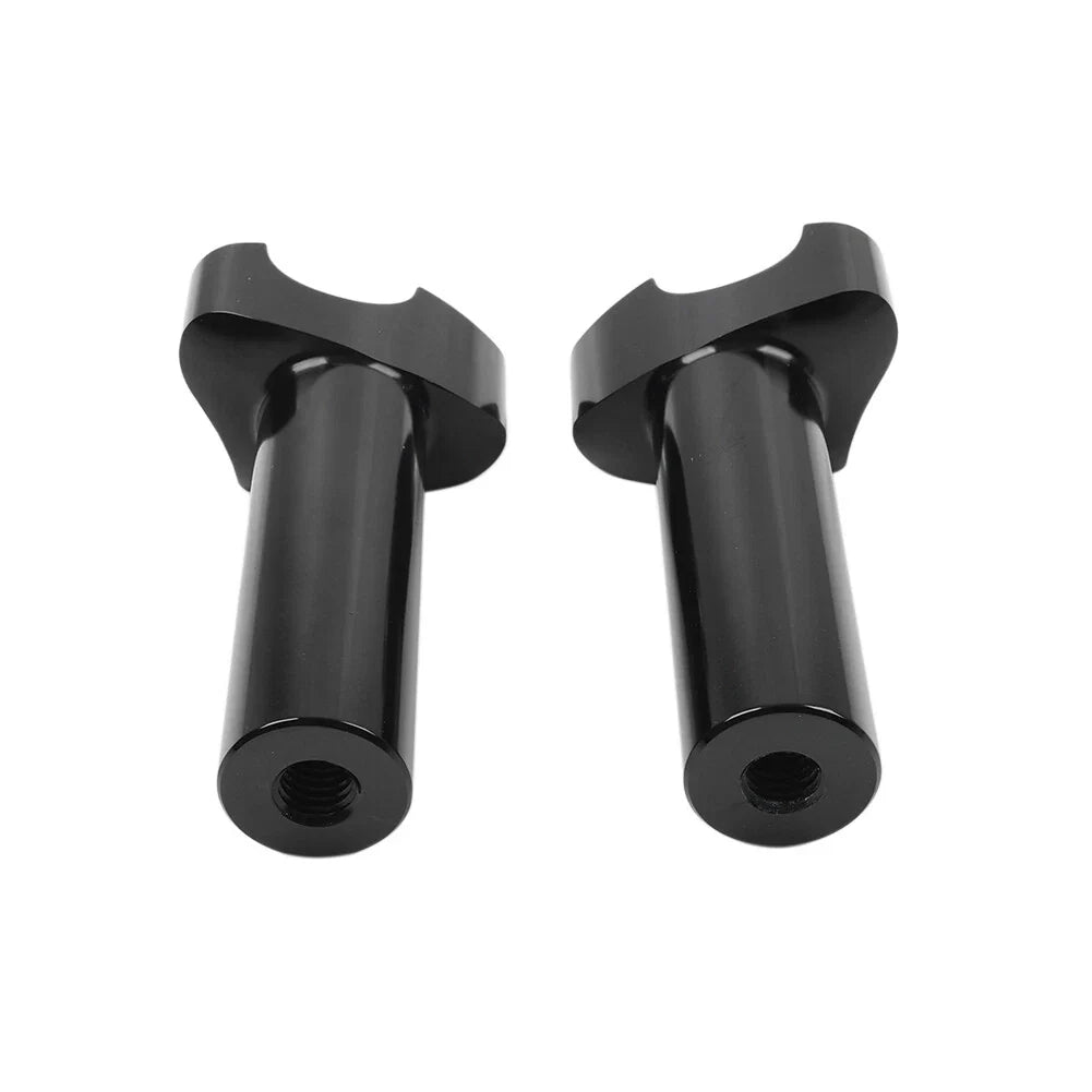 4.5" Black Straight Handlebar Risers for Harley Dyna Sportster Softail