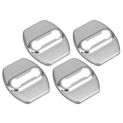 4 x Silver Stainless Steel Door Lock Protector Covers for Kia GT