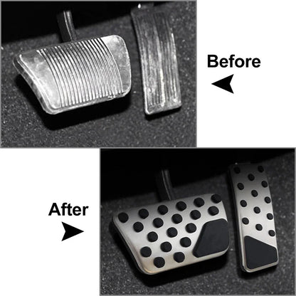Stainless Steel Gas Brake Pedal Covers for Jeep Wrangler (2007-2017)