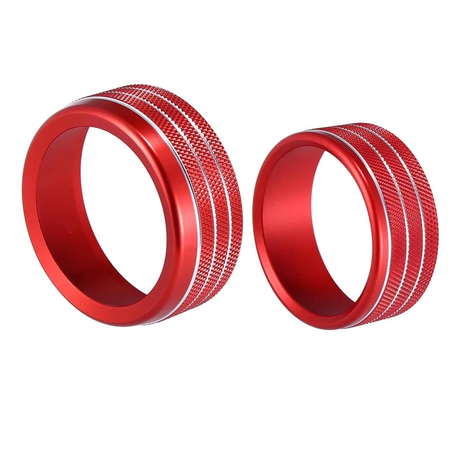 Headlight Switch Knob Trim Cover Set for Dodge Ram (2018-2020) Red