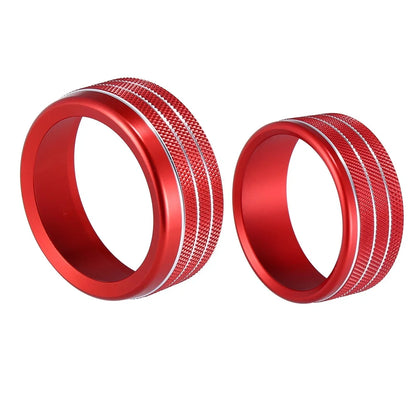 Headlight Switch Knob Trim Cover Set for Dodge Ram (2018-2020) Red