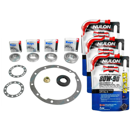 Front or Rear Diff Bearing Rebuild Kit + Oil for Landcruiser HJ45 HJ47 HJ60