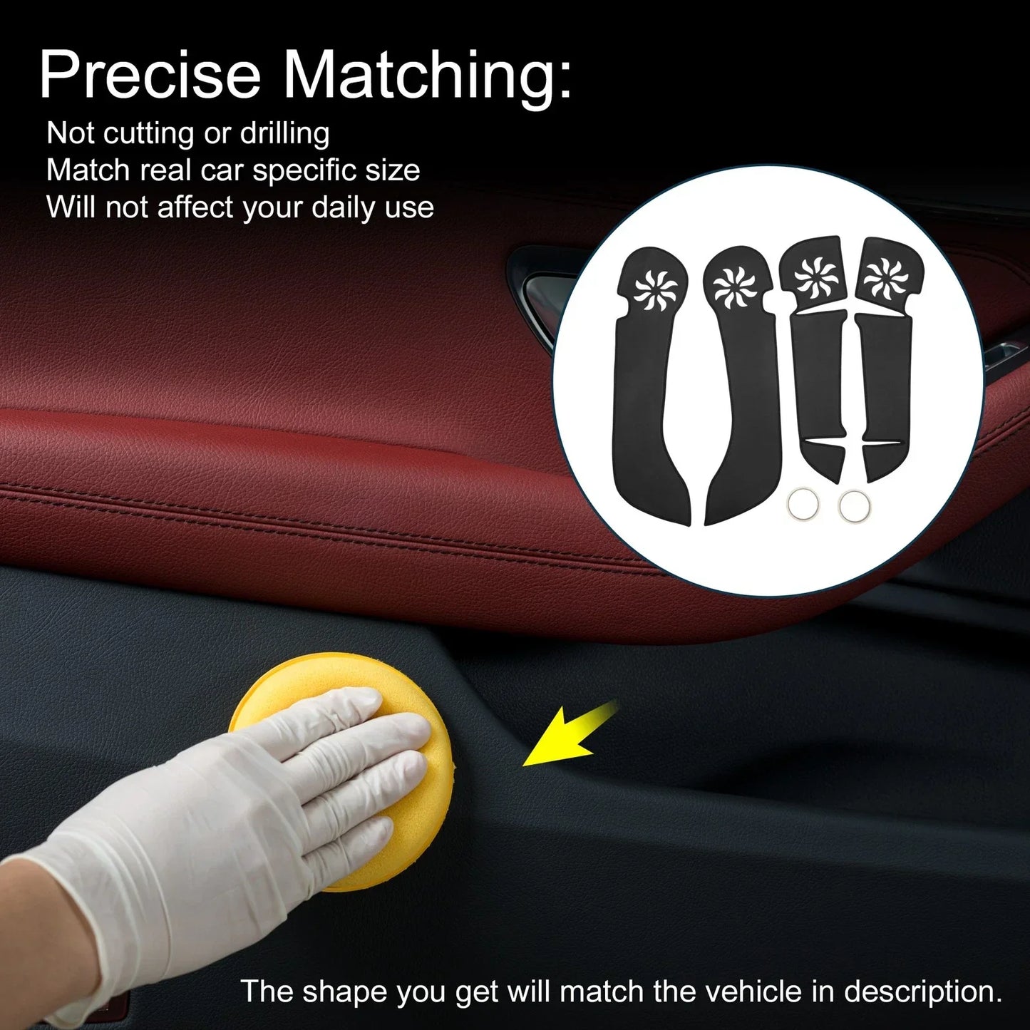 Car Door Anti Kick Pad Sticker Protector for Honda Odyssey (2004-2008)
