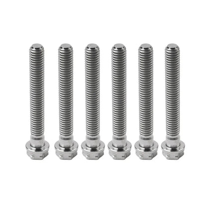6pcs M10x60mm Titanium Torx Head Flange Screws for Motorcycle Bike