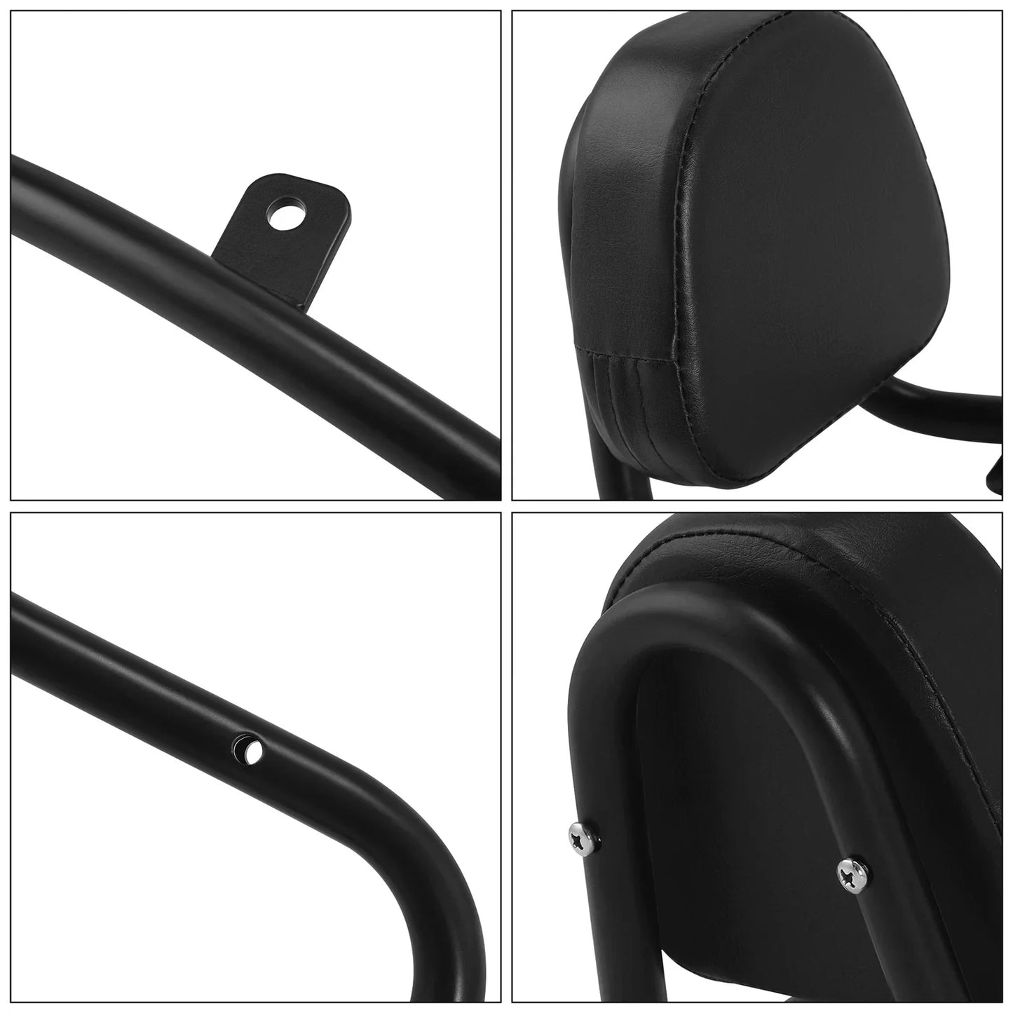 Black Sissy Bar Backrest Pad for Honda Fury VT1300CX (2010-2025)