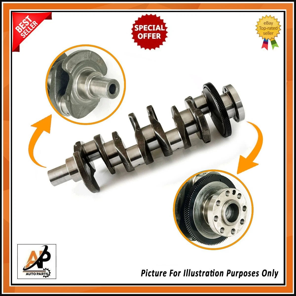 Crankshaft for Hyundai Tucson 2.0L Diesel (2004–2009) with D4HA Fitment