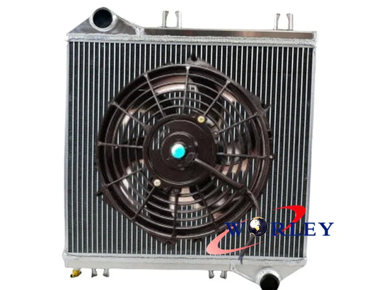 Aluminium Radiator & Fan for Toyota Hiace 3.0L Diesel KZH100G (1994-2004)