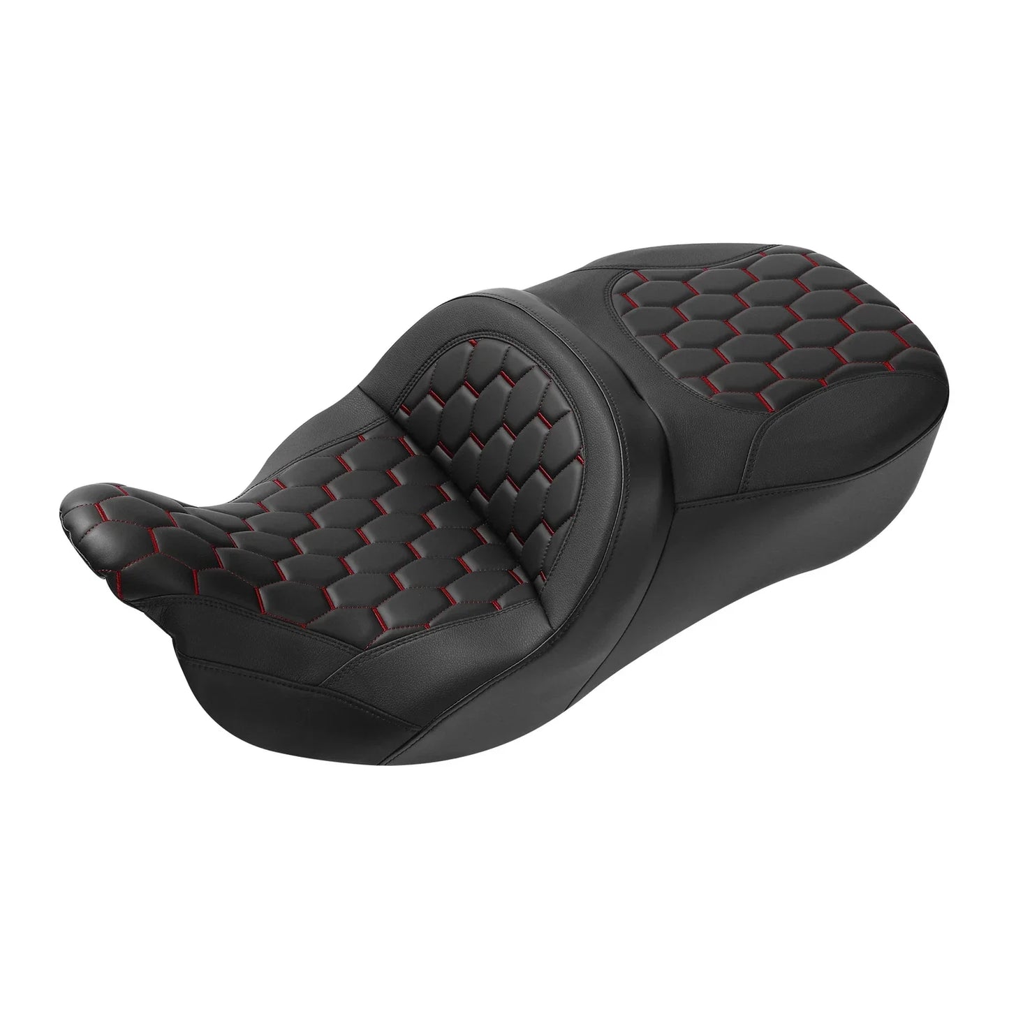 Black Driver Passenger Seat for Harley Touring Electra Tri Glide (2009-2023)