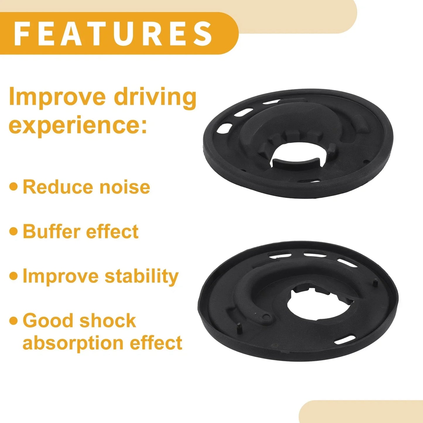 Coil Spring Insulators for Lexus ES350 2008-2012 Rubber 1 x Pair